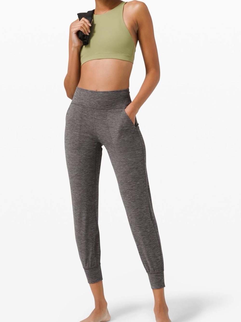 lululemon Align High-Rise Jogger Heathered Black Size 6